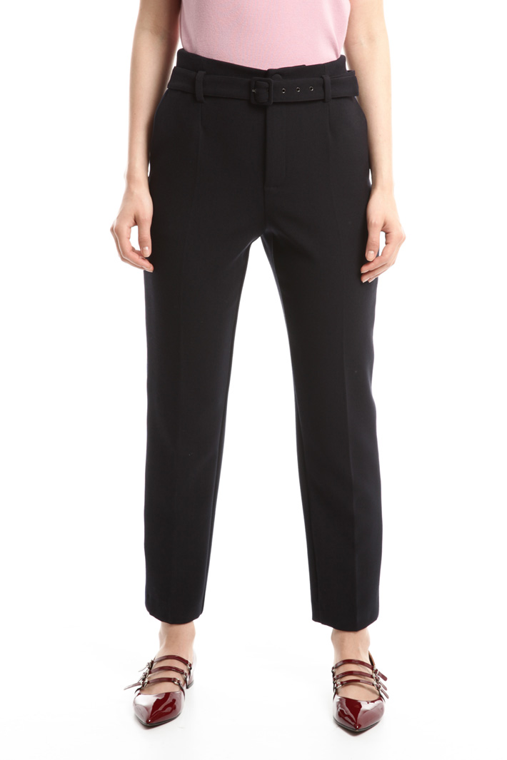 Pantalone in sablé stretch Fashion Market Pantalone in sablé stretch Fashion Market
