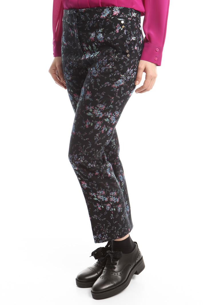 Pantalone in jacquard stretch Fashion Market Pantalone in jacquard stretch Fashion Market