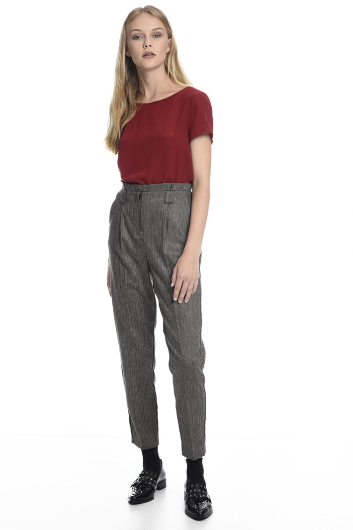 Pantalone in tinto filo lurex Fashion Market Pantalone in tinto filo lurex Fashion Market