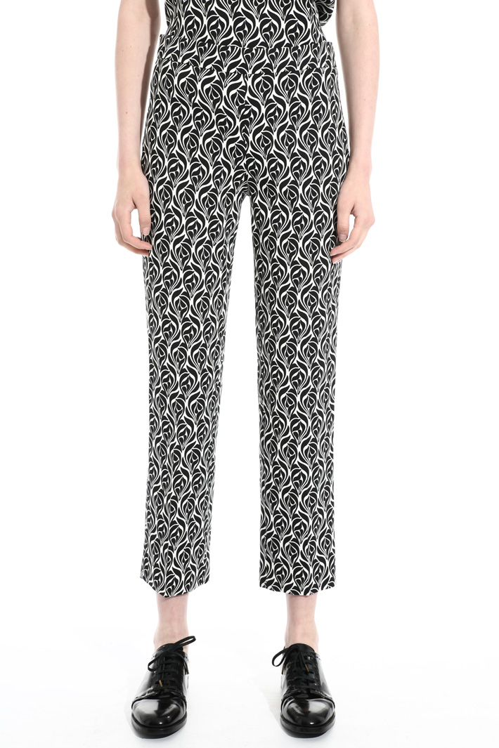 Pantalone cropped in viscosa Fashion Market Pantalone cropped in viscosa Fashion Market