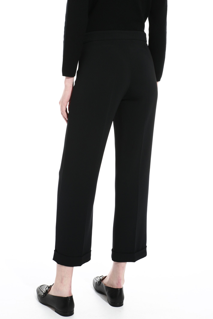 Pantalone cropped in viscosa Fashion Market Pantalone cropped in viscosa Fashion Market