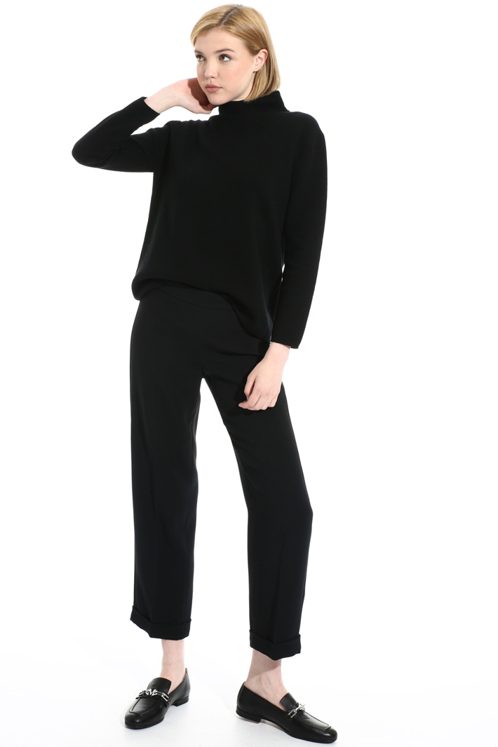 Pantalone cropped in viscosa Fashion Market Pantalone cropped in viscosa Fashion Market