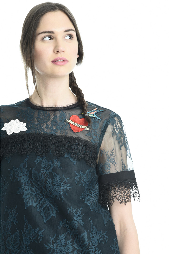 Top boxy in pizzo Fashion Market Top boxy in pizzo Fashion Market