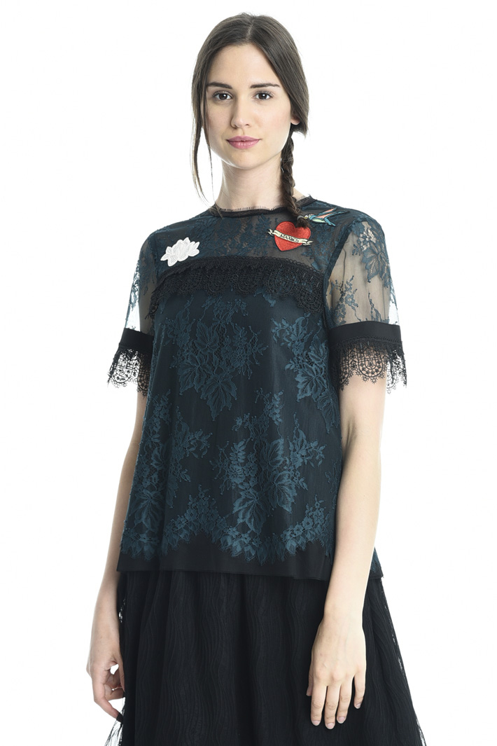 Top boxy in pizzo Fashion Market Top boxy in pizzo Fashion Market