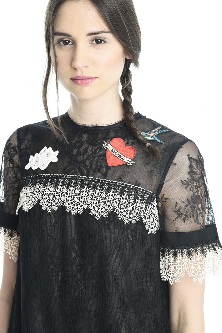 Top boxy in pizzo Fashion Market Top boxy in pizzo Fashion Market