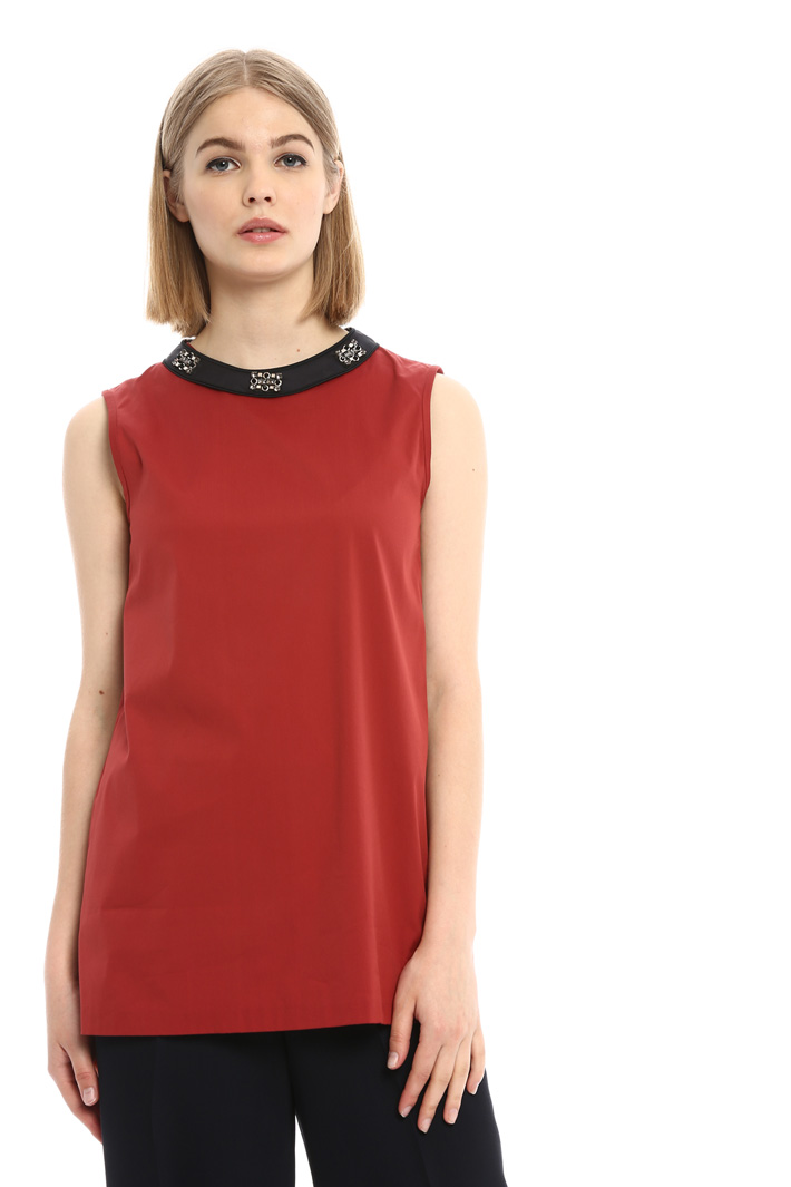 Top con collo bijoux Fashion Market Top con collo bijoux Fashion Market