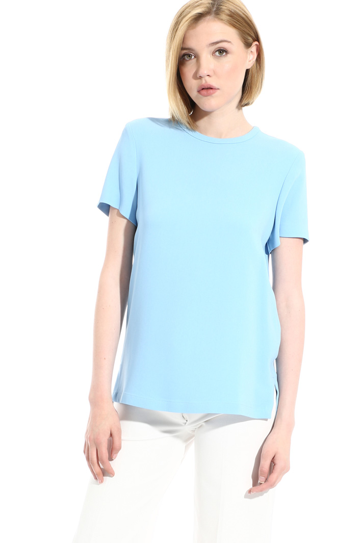 Top in cady di viscosa Fashion Market Top in cady di viscosa Fashion Market