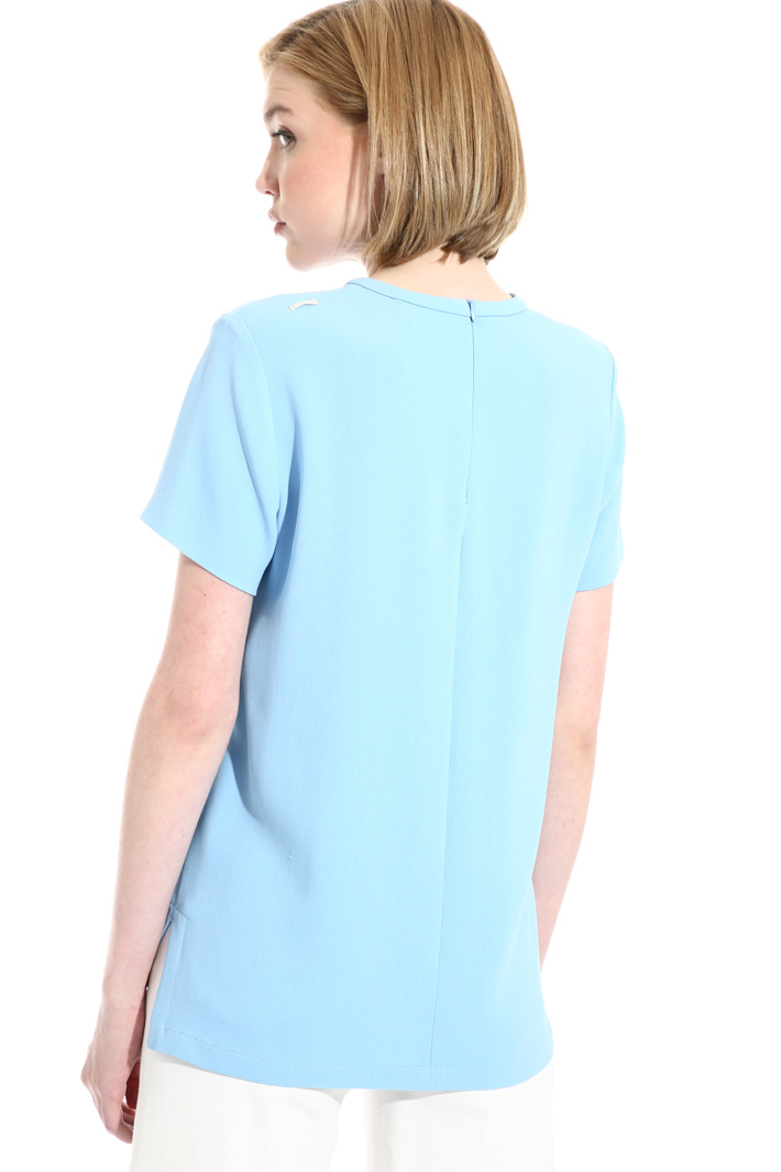Top in cady di viscosa Fashion Market Top in cady di viscosa Fashion Market