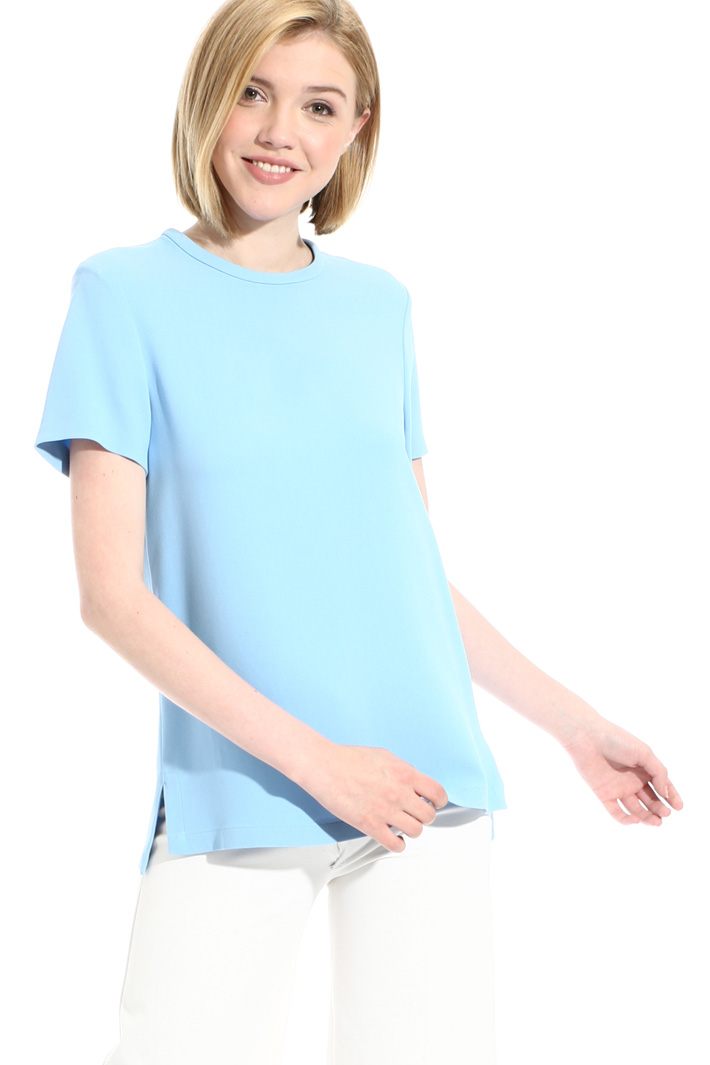 Top in cady di viscosa Fashion Market Top in cady di viscosa Fashion Market