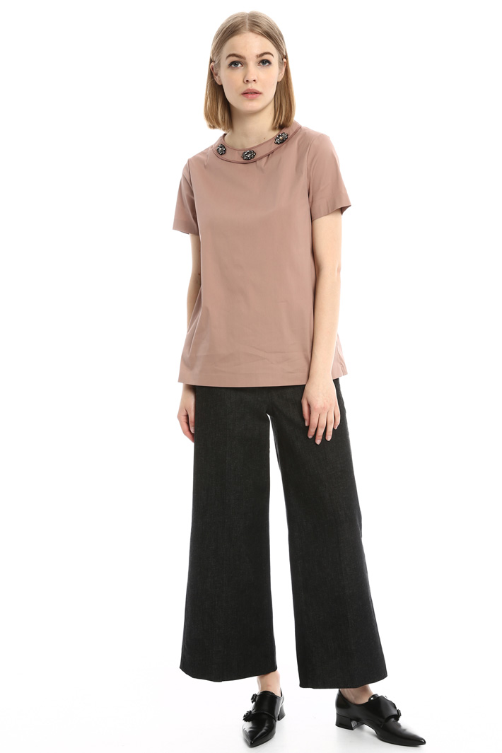 Top in popeline di cotone Fashion Market Top in popeline di cotone Fashion Market