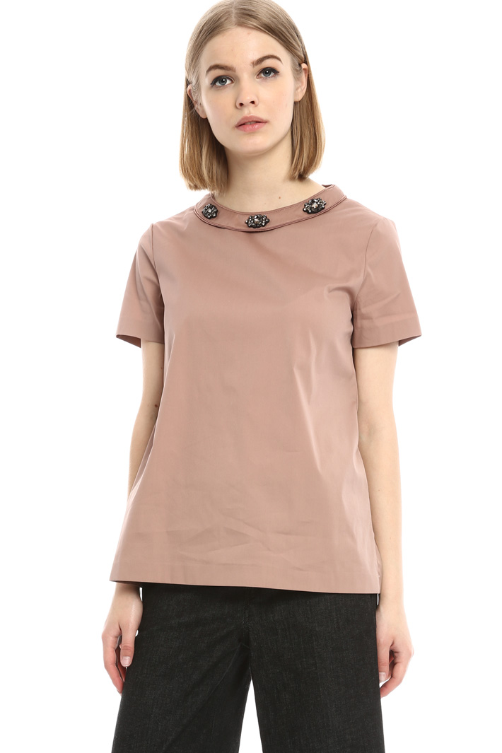 Top in popeline di cotone Fashion Market Top in popeline di cotone Fashion Market