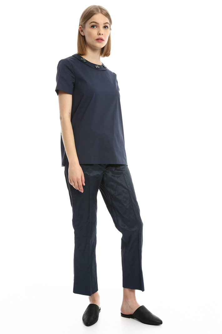 Top in popeline di cotone Fashion Market Top in popeline di cotone Fashion Market