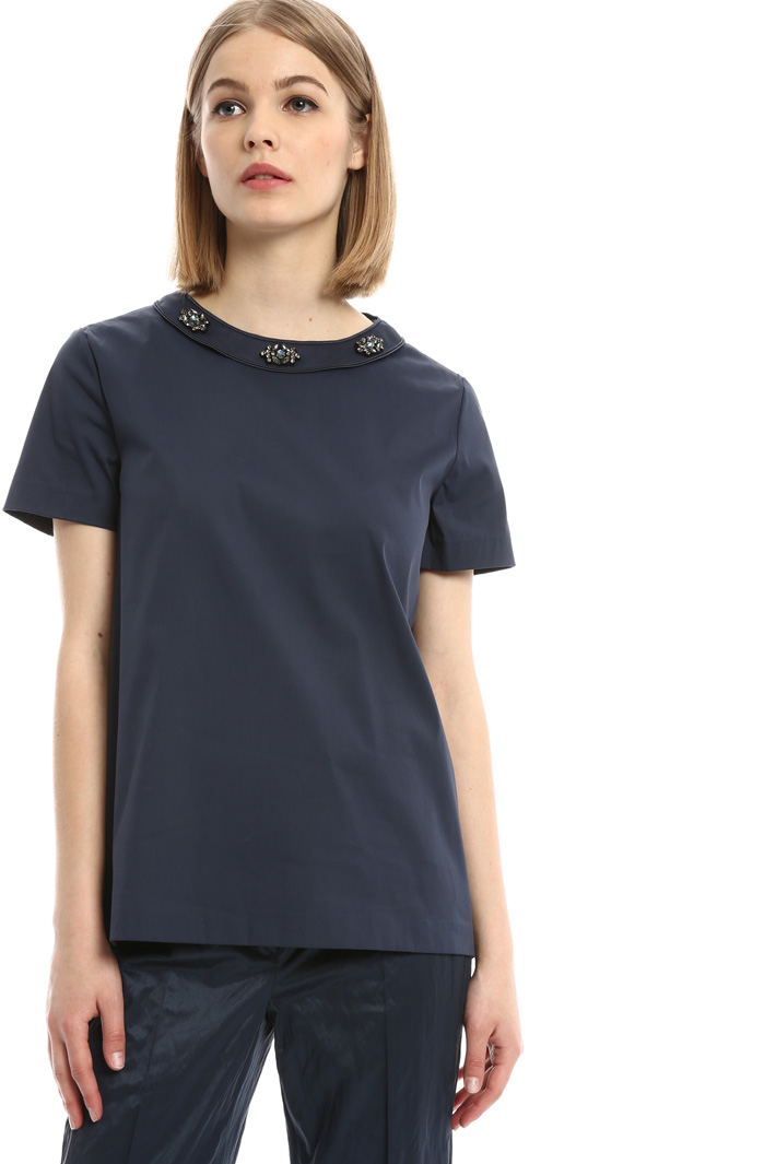 Top in popeline di cotone Fashion Market Top in popeline di cotone Fashion Market