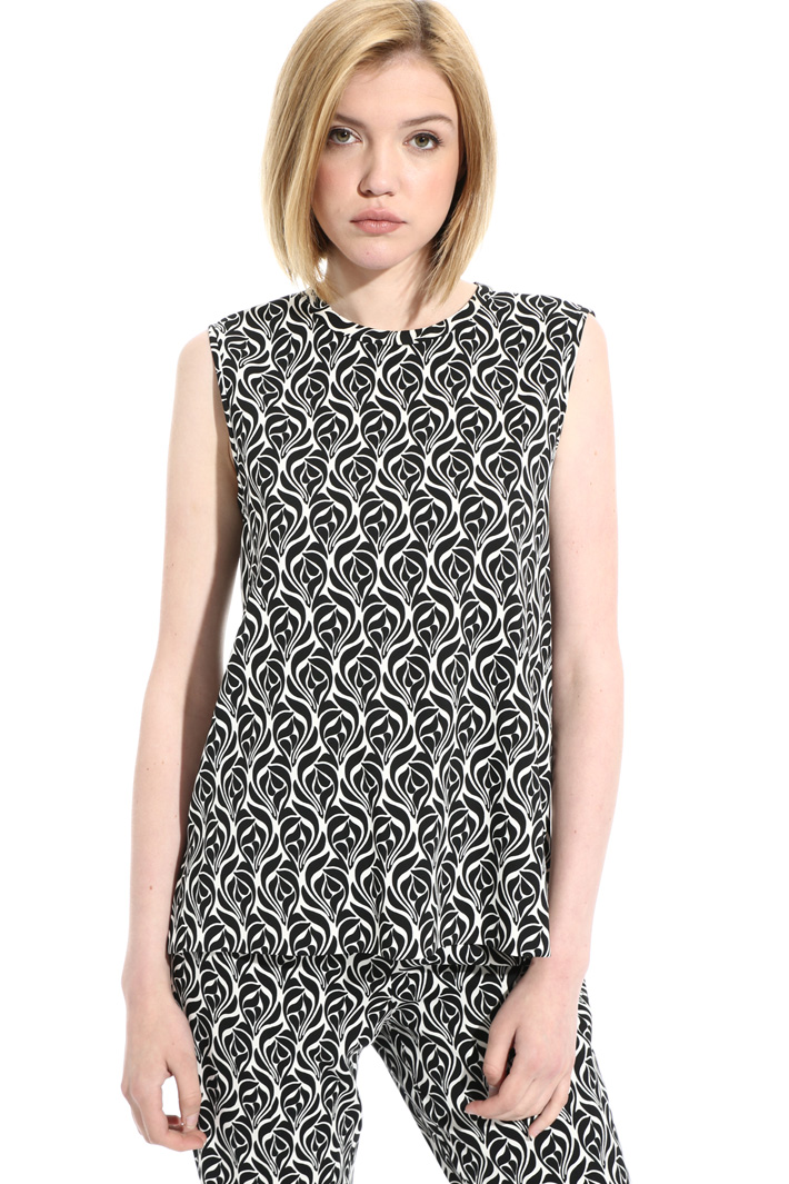 Top in cady di viscosa Fashion Market Top in cady di viscosa Fashion Market