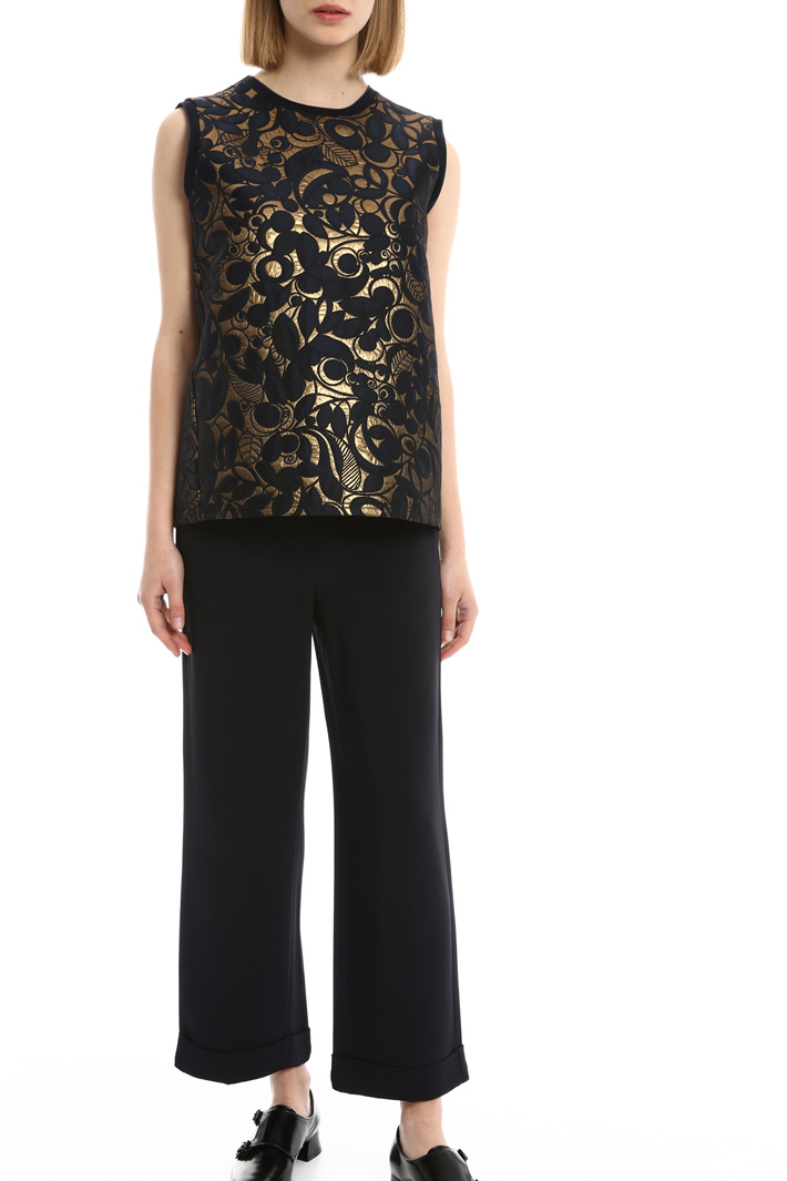 Top in jacquard lurex Fashion Market Top in jacquard lurex Fashion Market