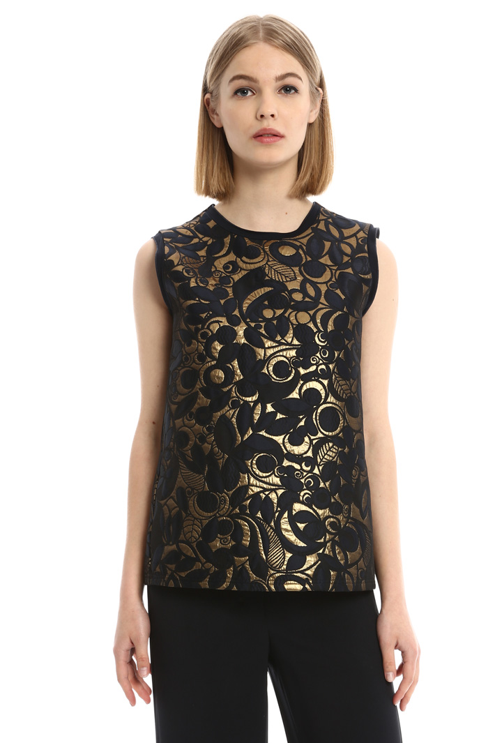 Top in jacquard lurex Fashion Market Top in jacquard lurex Fashion Market