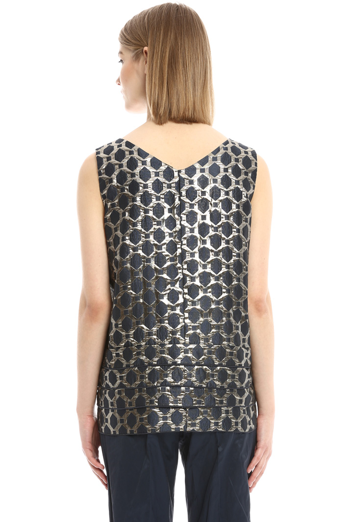 Top jacquard con balze Fashion Market Top jacquard con balze Fashion Market