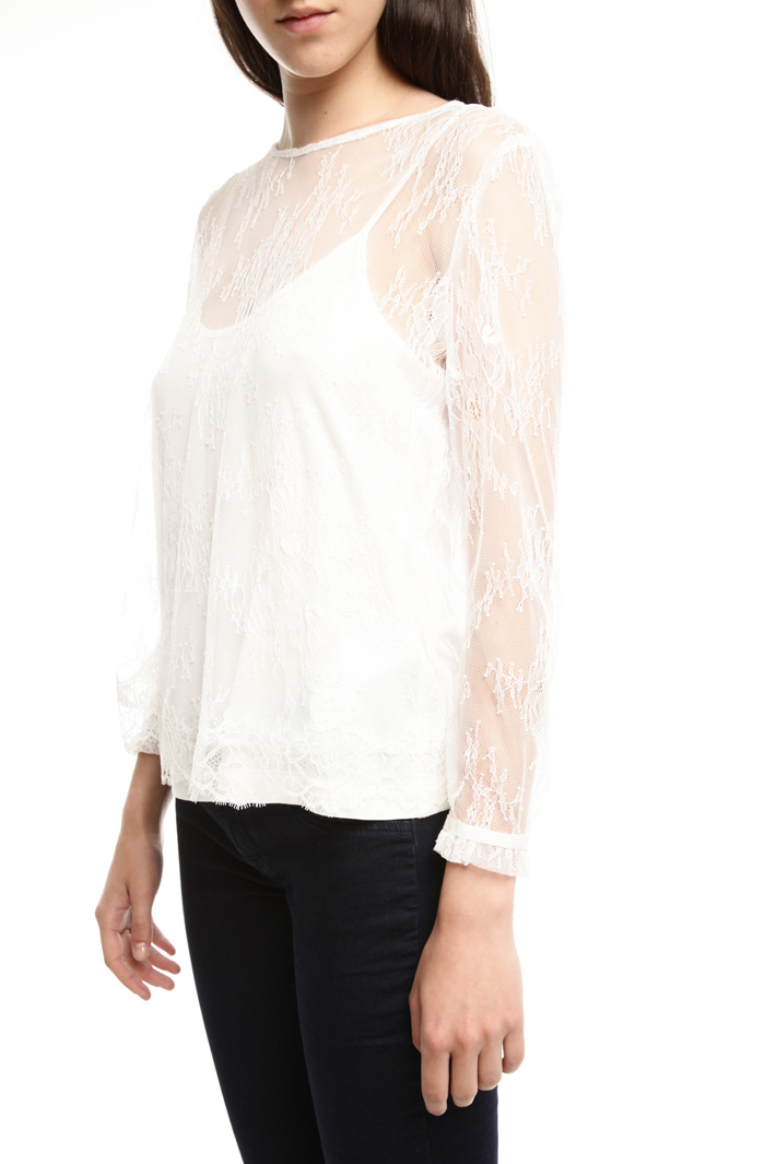 Casacca in pizzo con top Fashion Market Casacca in pizzo con top Fashion Market