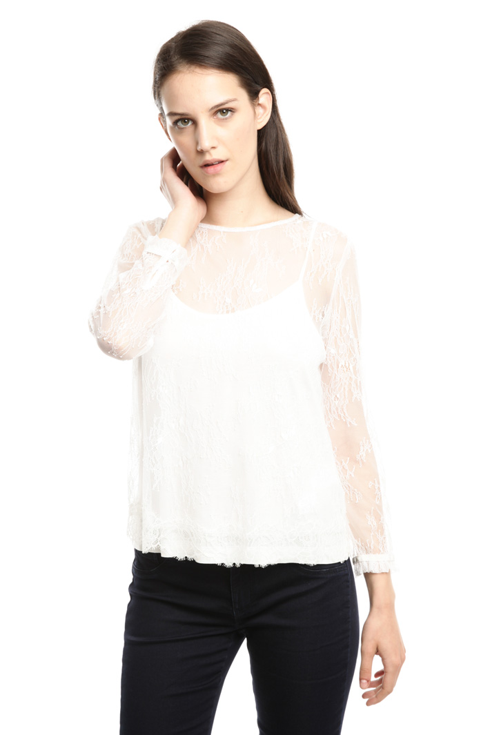 Casacca in pizzo con top Fashion Market Casacca in pizzo con top Fashion Market