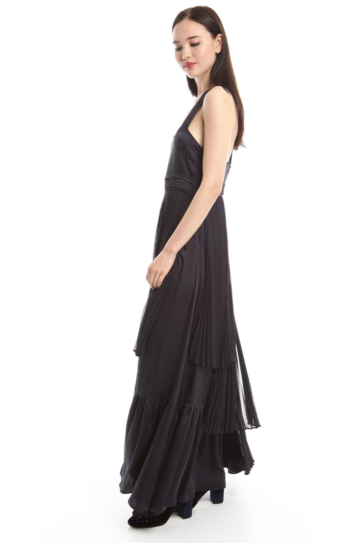 Abito in twill e crepe Fashion Market Abito in twill e crepe Fashion Market