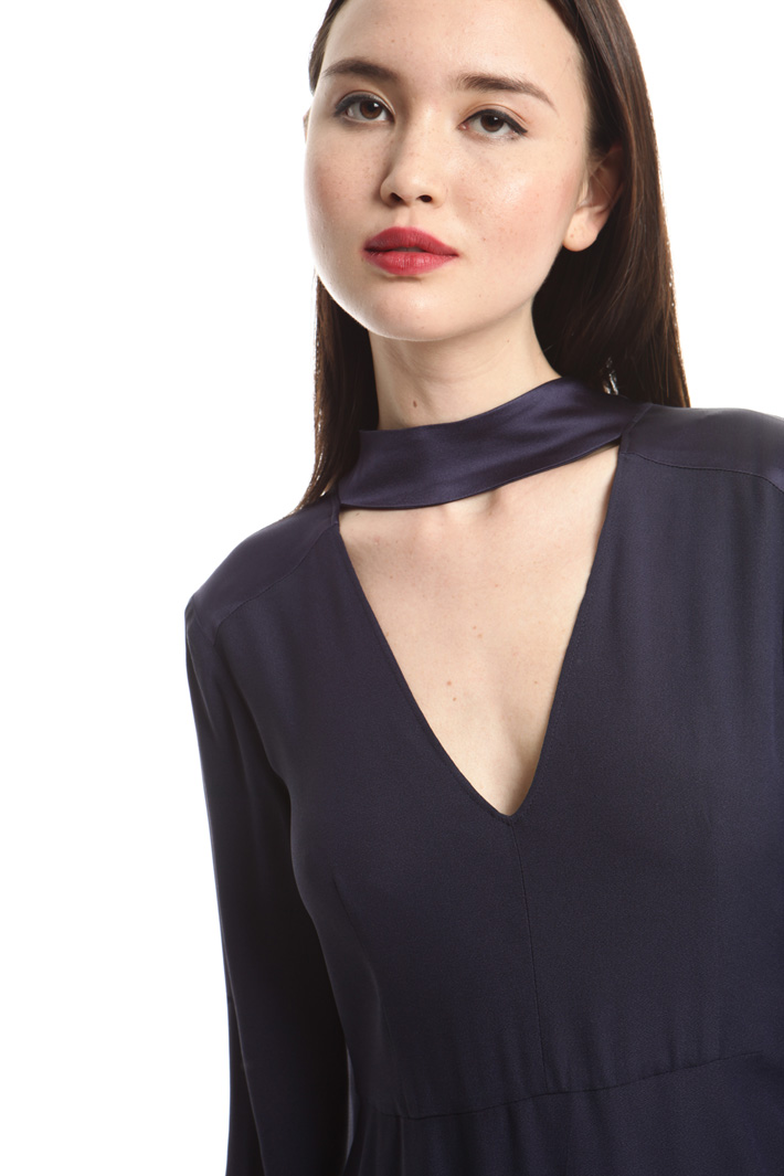 Abito in crepe enver satin Fashion Market Abito in crepe enver satin Fashion Market