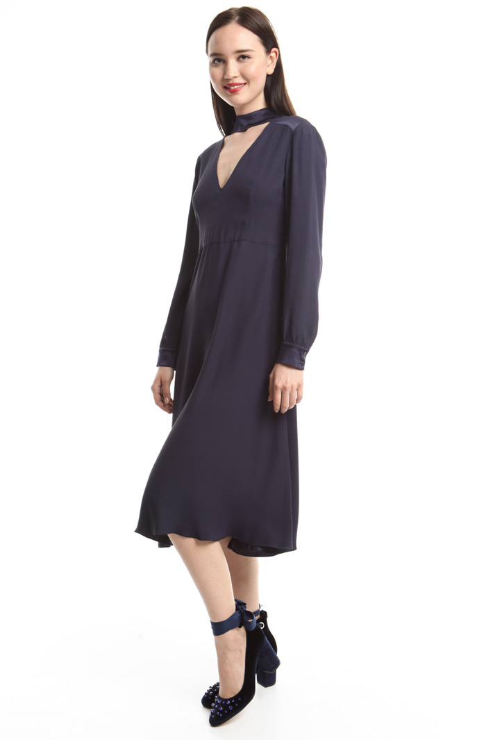Abito in crepe enver satin Fashion Market Abito in crepe enver satin Fashion Market