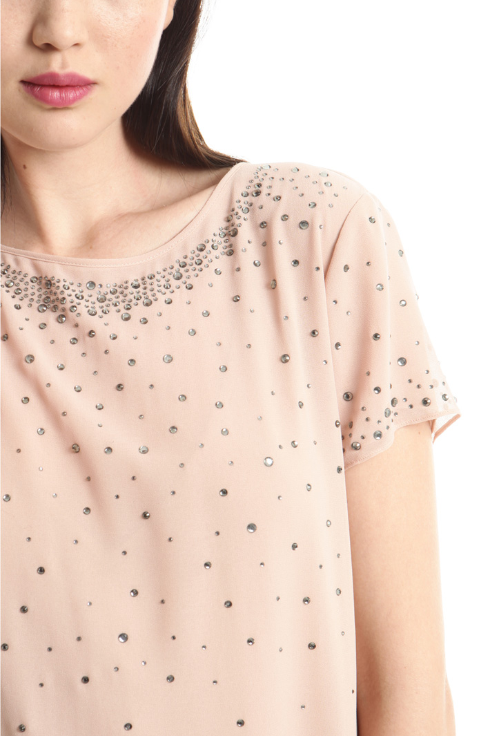 Abito in georgette con strass Fashion Market Abito in georgette con strass Fashion Market