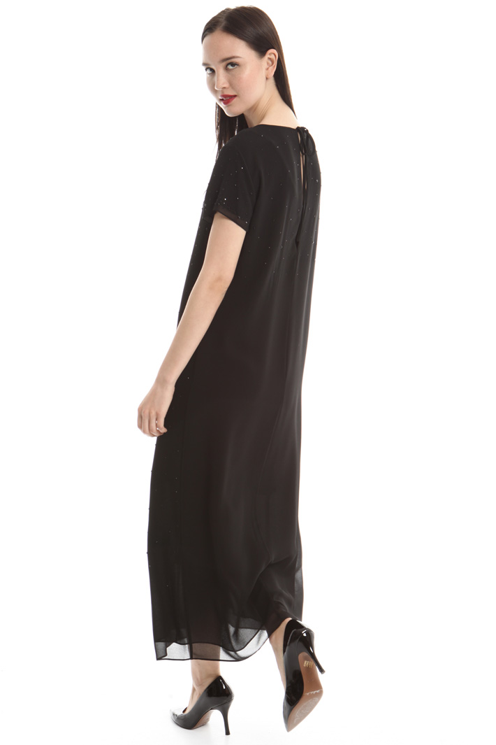 Abito in georgette con strass Fashion Market Abito in georgette con strass Fashion Market