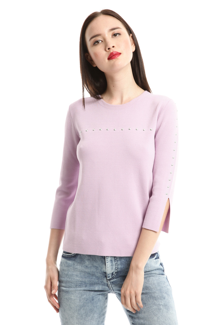 Maglia in viscosa con borchie Fashion Market Maglia in viscosa con borchie Fashion Market