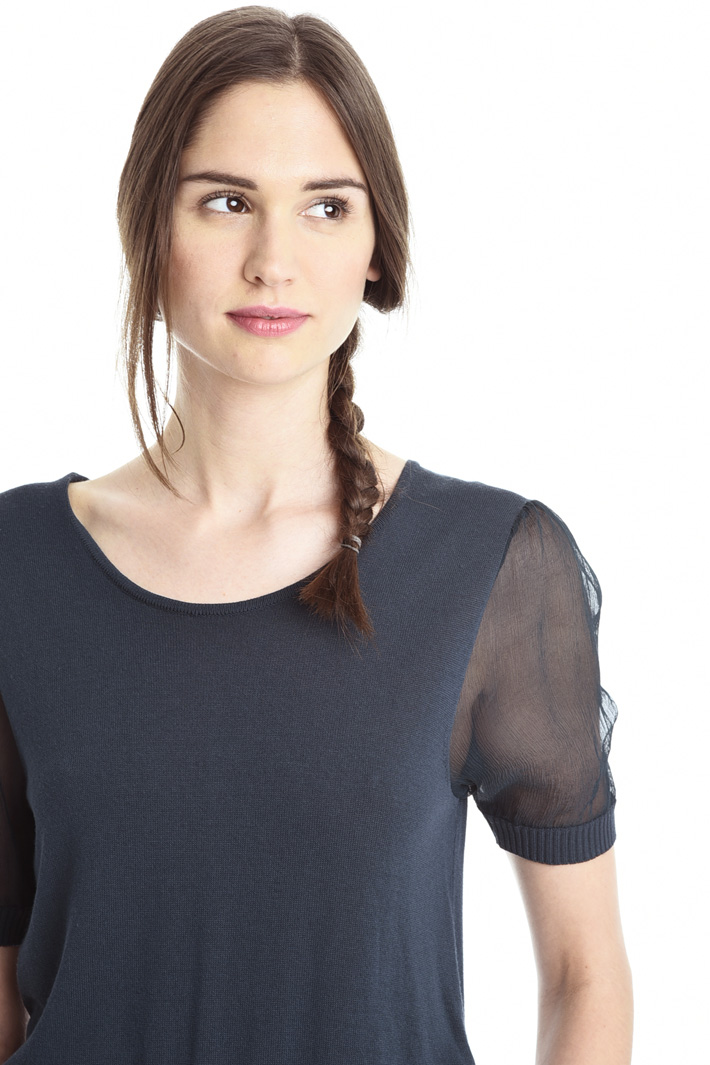 Maglia con manica in seta Fashion Market Maglia con manica in seta Fashion Market