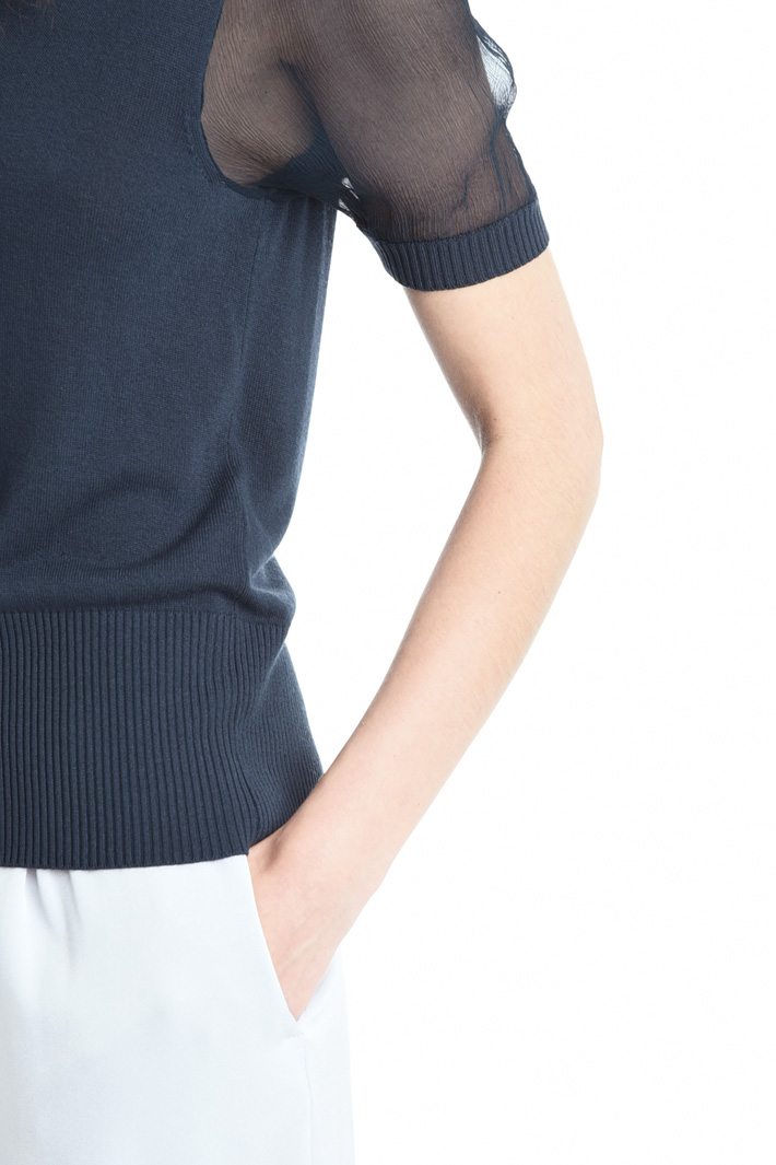 Maglia con manica in seta Fashion Market Maglia con manica in seta Fashion Market
