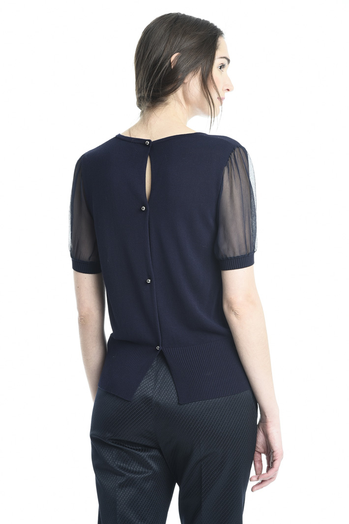 Maglia con manica in seta Fashion Market Maglia con manica in seta Fashion Market