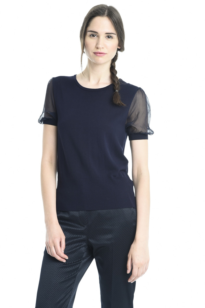 Maglia con manica in seta Fashion Market Maglia con manica in seta Fashion Market