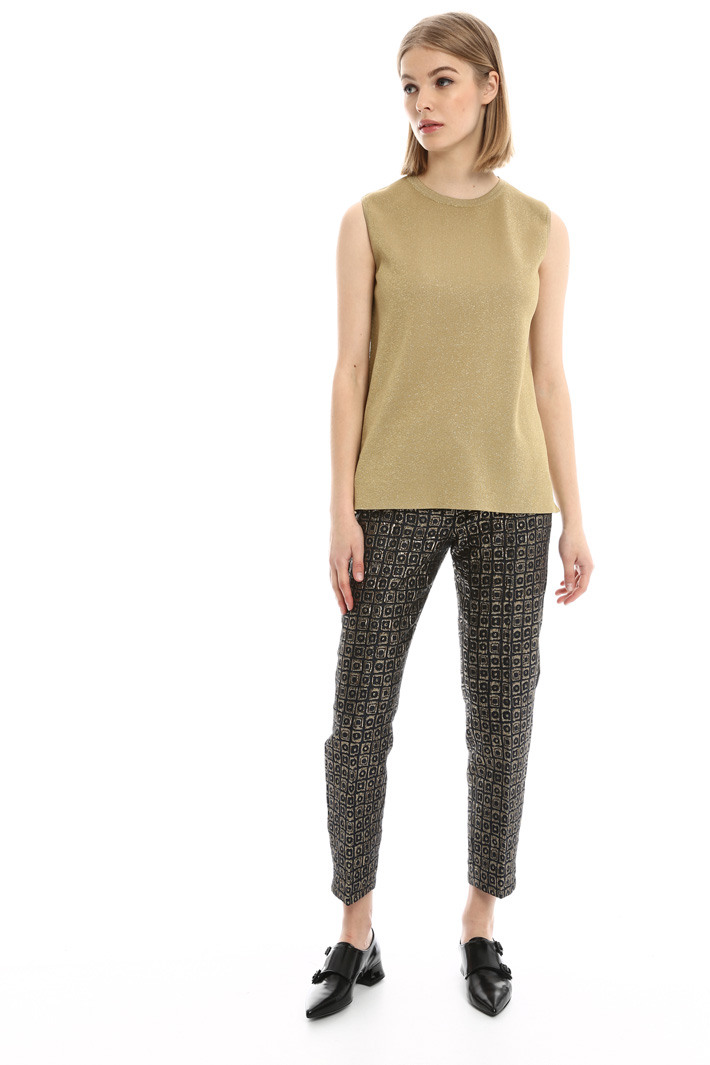 Top senza maniche in lurex Fashion Market Top senza maniche in lurex Fashion Market