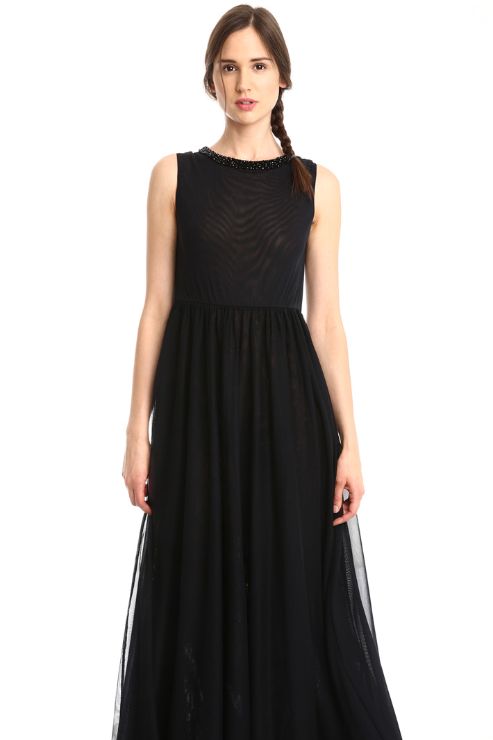Abito lungo in jersey tulle Fashion Market Abito lungo in jersey tulle Fashion Market