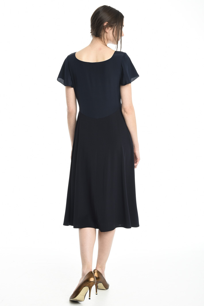 Abito fluido in jersey e crepe Fashion Market Abito fluido in jersey e crepe Fashion Market