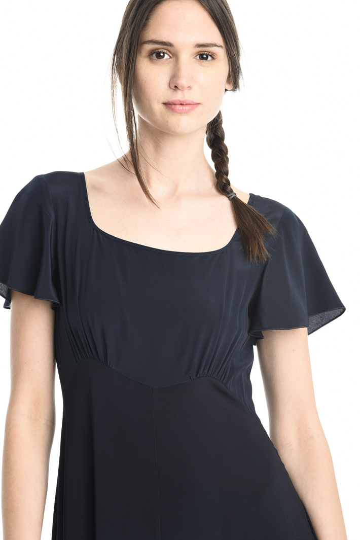 Abito fluido in jersey e crepe Fashion Market Abito fluido in jersey e crepe Fashion Market