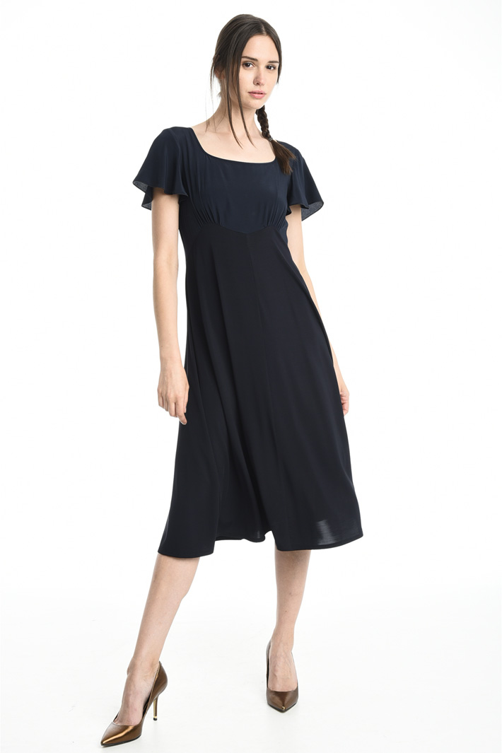 Abito fluido in jersey e crepe Fashion Market Abito fluido in jersey e crepe Fashion Market