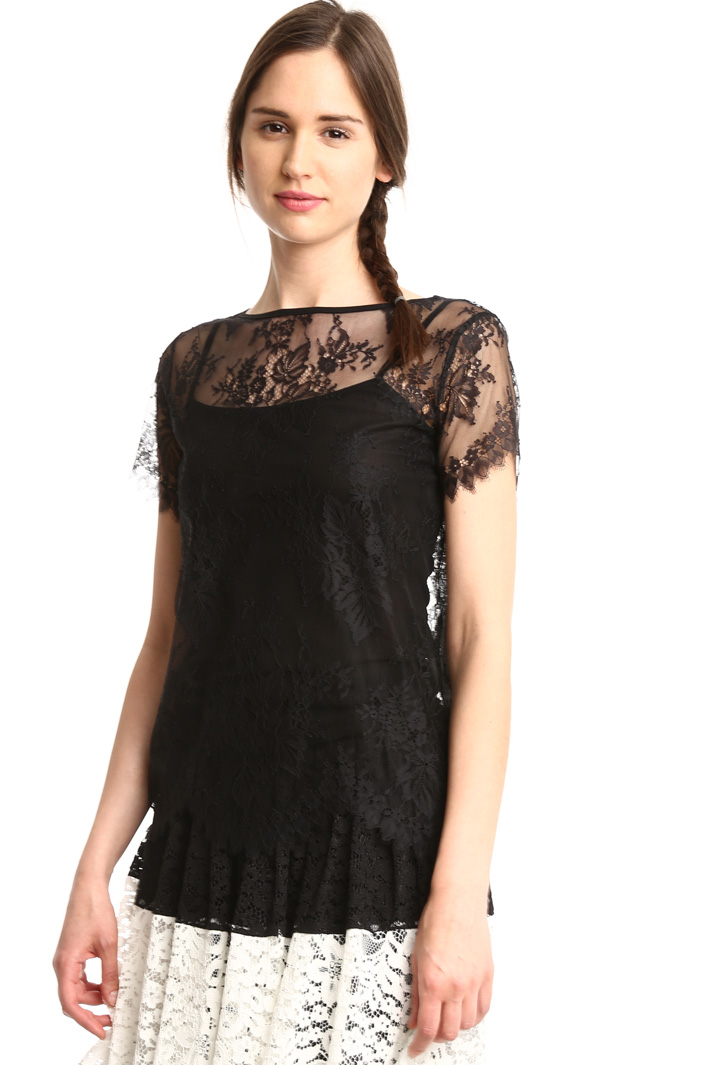 Top in pizzo smerlato Fashion Market Top in pizzo smerlato Fashion Market