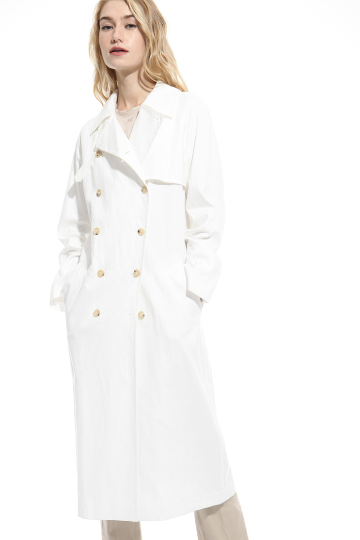 Trench in puro lino Fashion Market Trench in puro lino Fashion Market