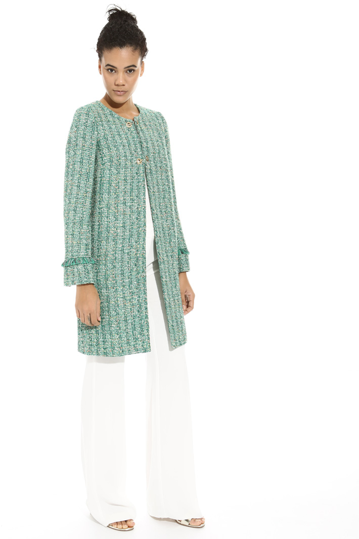 Spolverino in stuoia jacquard Fashion Market Spolverino in stuoia jacquard Fashion Market
