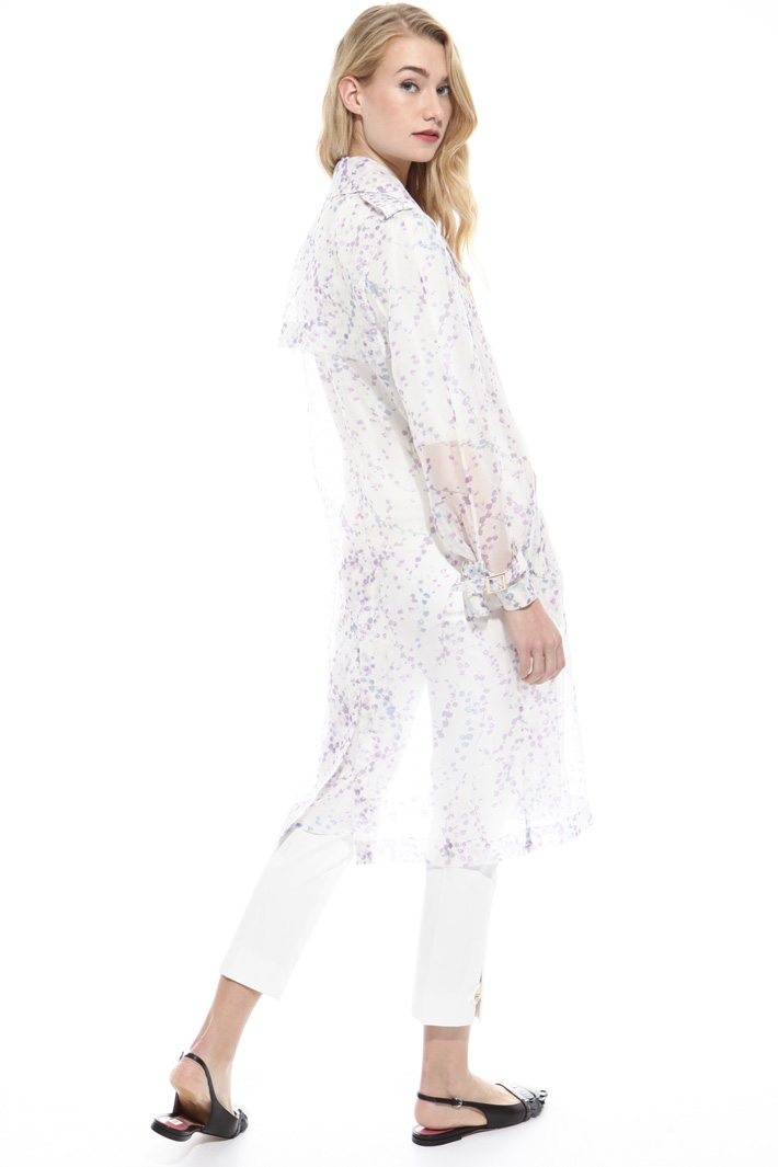 Trench in organza stampata Fashion Market Trench in organza stampata Fashion Market