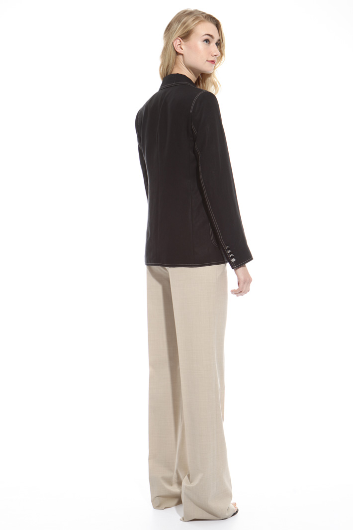 Blazer cucito a contrasto Fashion Market Blazer cucito a contrasto Fashion Market