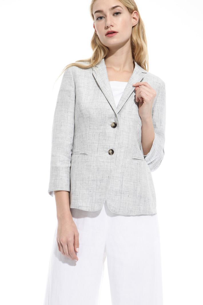 Blazer in lino fiammato Fashion Market Blazer in lino fiammato Fashion Market