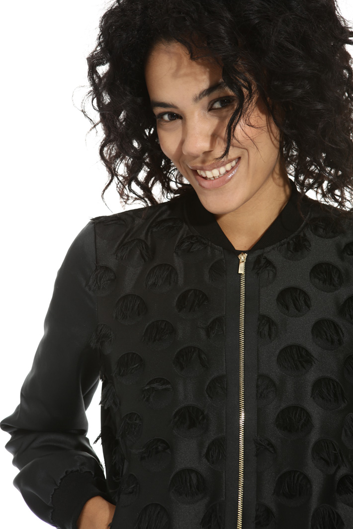 Bomber in duchesse fil coupé Fashion Market Bomber in duchesse fil coupé Fashion Market