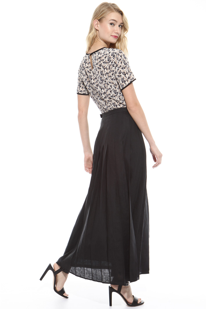 Gonna a pieghe in puro lino Fashion Market Gonna a pieghe in puro lino Fashion Market