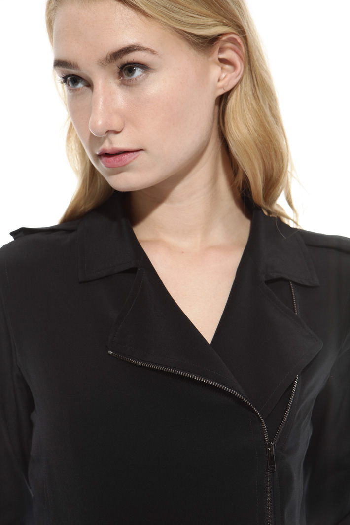 Camicia in seta con zip Fashion Market Camicia in seta con zip Fashion Market
