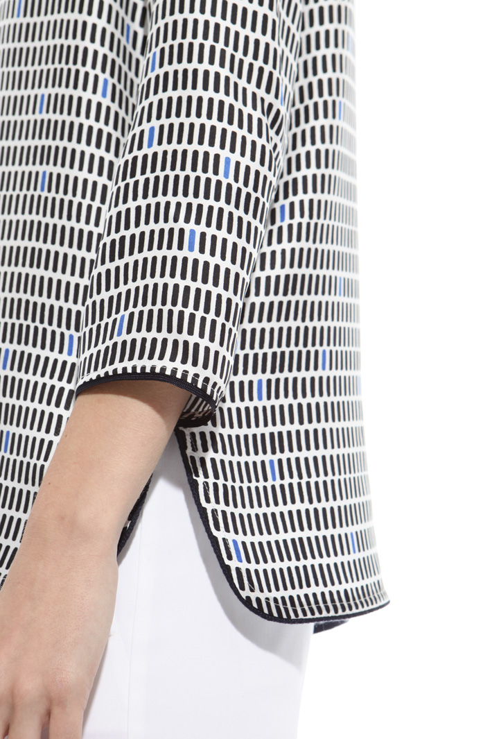Blusa in twill stampato Fashion Market Blusa in twill stampato Fashion Market