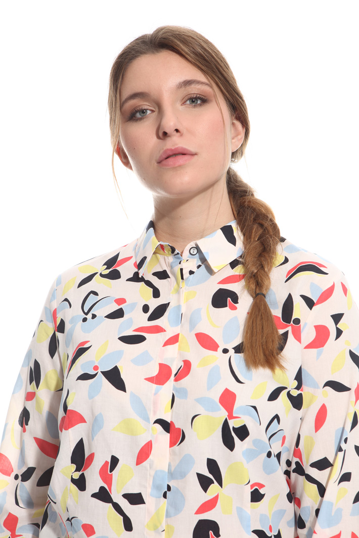 Camicia in mussola di cotone Fashion Market Camicia in mussola di cotone Fashion Market