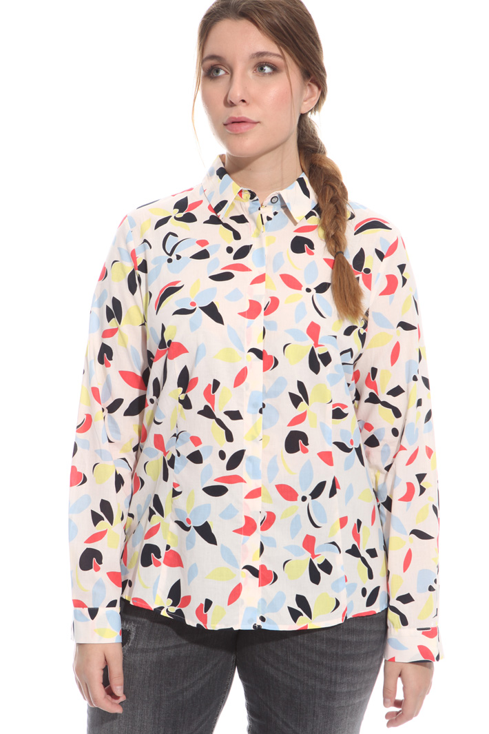 Camicia in mussola di cotone Fashion Market Camicia in mussola di cotone Fashion Market